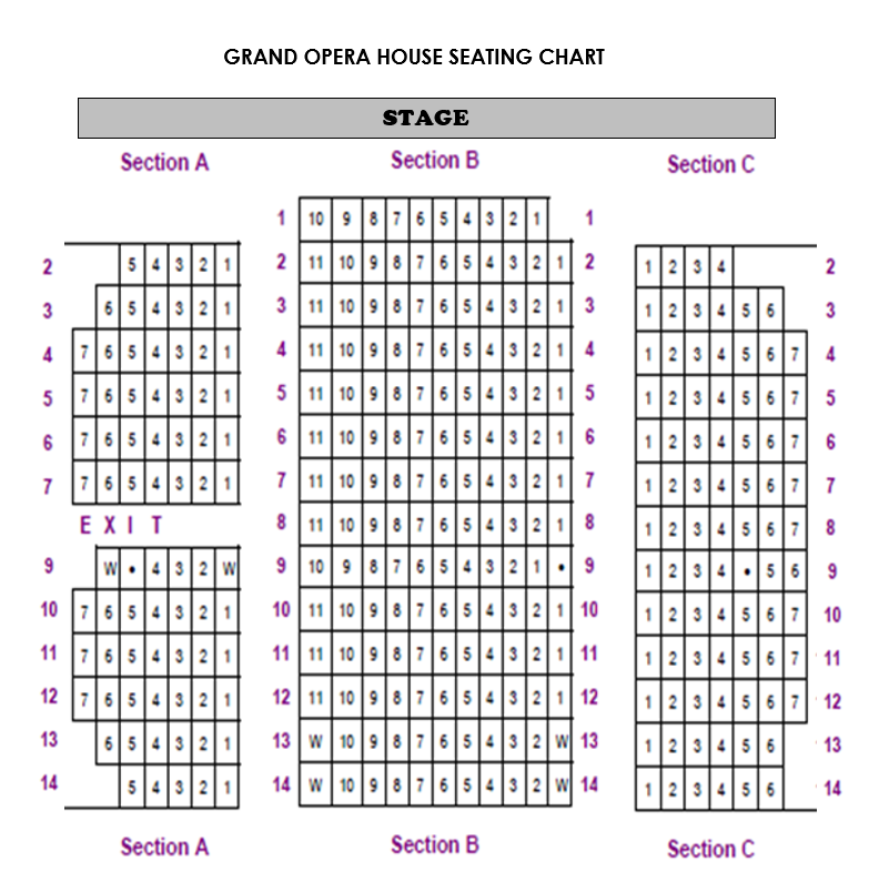 Pierre Seating Chart